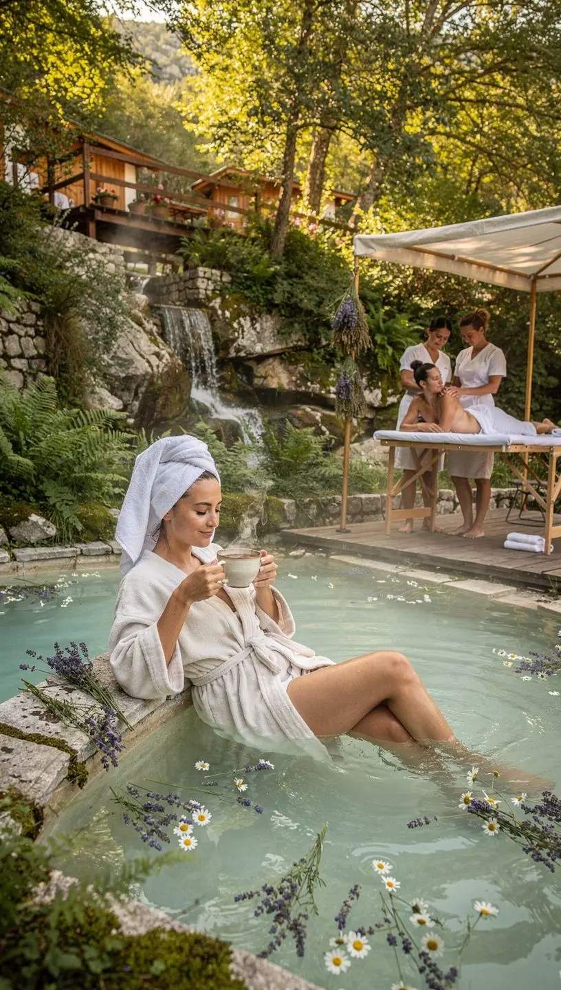 Zeleni čaj s aromatičnim biljem u prekrasnoj šalici.